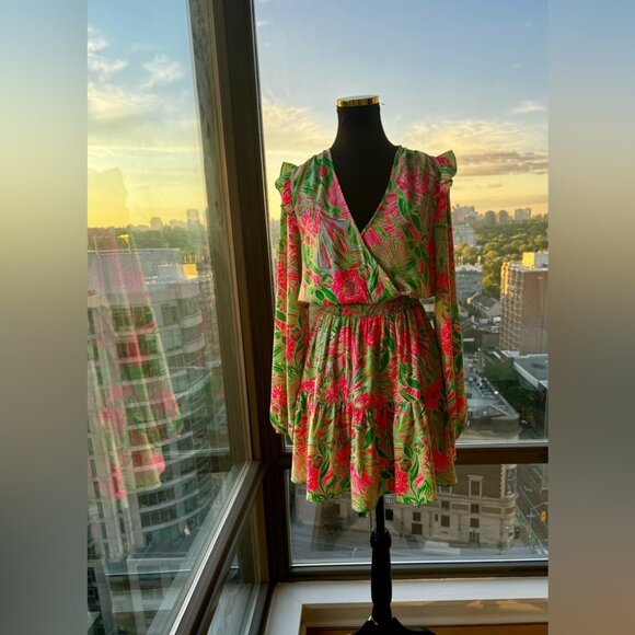 🆕 LILLY PULITZER 🧿 NWT Taviana Stretch Dress, Coming in Hot Blue Horizon, Sz 6 - Picture 10 of 16